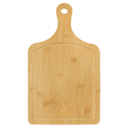 Bamboo Paddle Shaped Cutting Board with Drip Ring