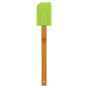 Green Silicone Spatula with Bamboo Handle