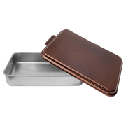 Aluminum Cake Pan with Copper Powder Coated Lid