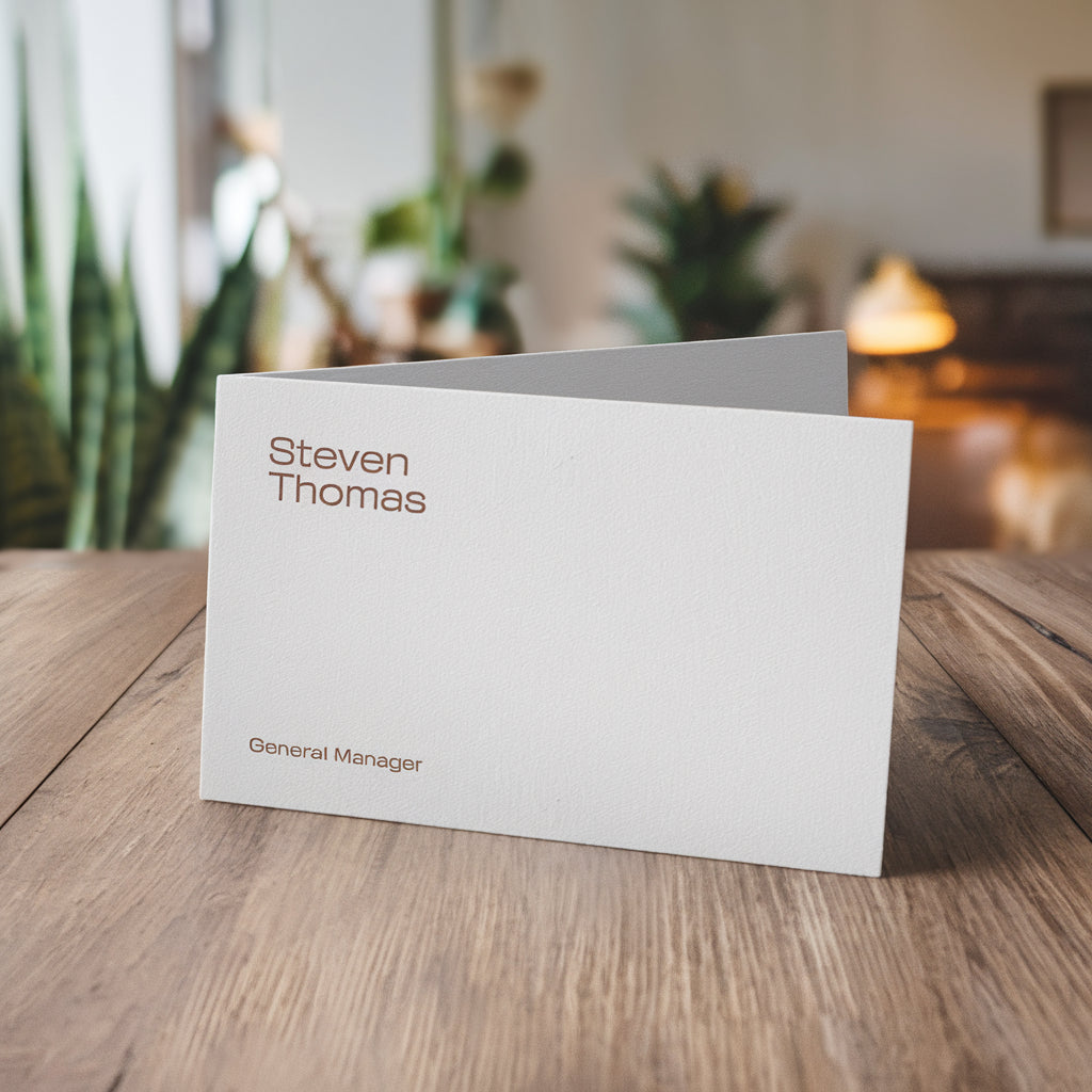 Folded Business Card