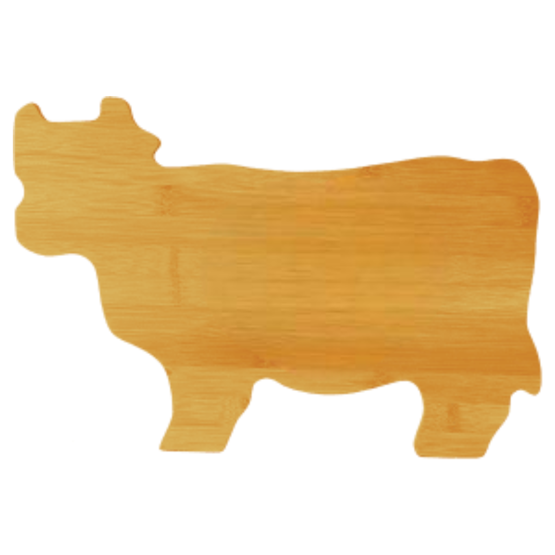 Bamboo Cow Cutting Board