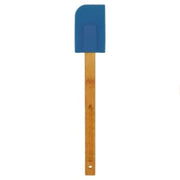 Blue Silicone Spatula with Bamboo Handle