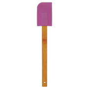 Purple Silicone Spatula with Bamboo Handle