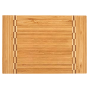 Bamboo Cutting Board with Butcher Block Inlay