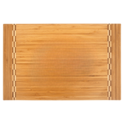 Bamboo Cutting Board with Butcher Block Inlay