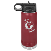 Polar Camel 20 oz. Maroon Water Bottle