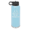 Polar Camel 40 oz. Light Blue Water Bottle