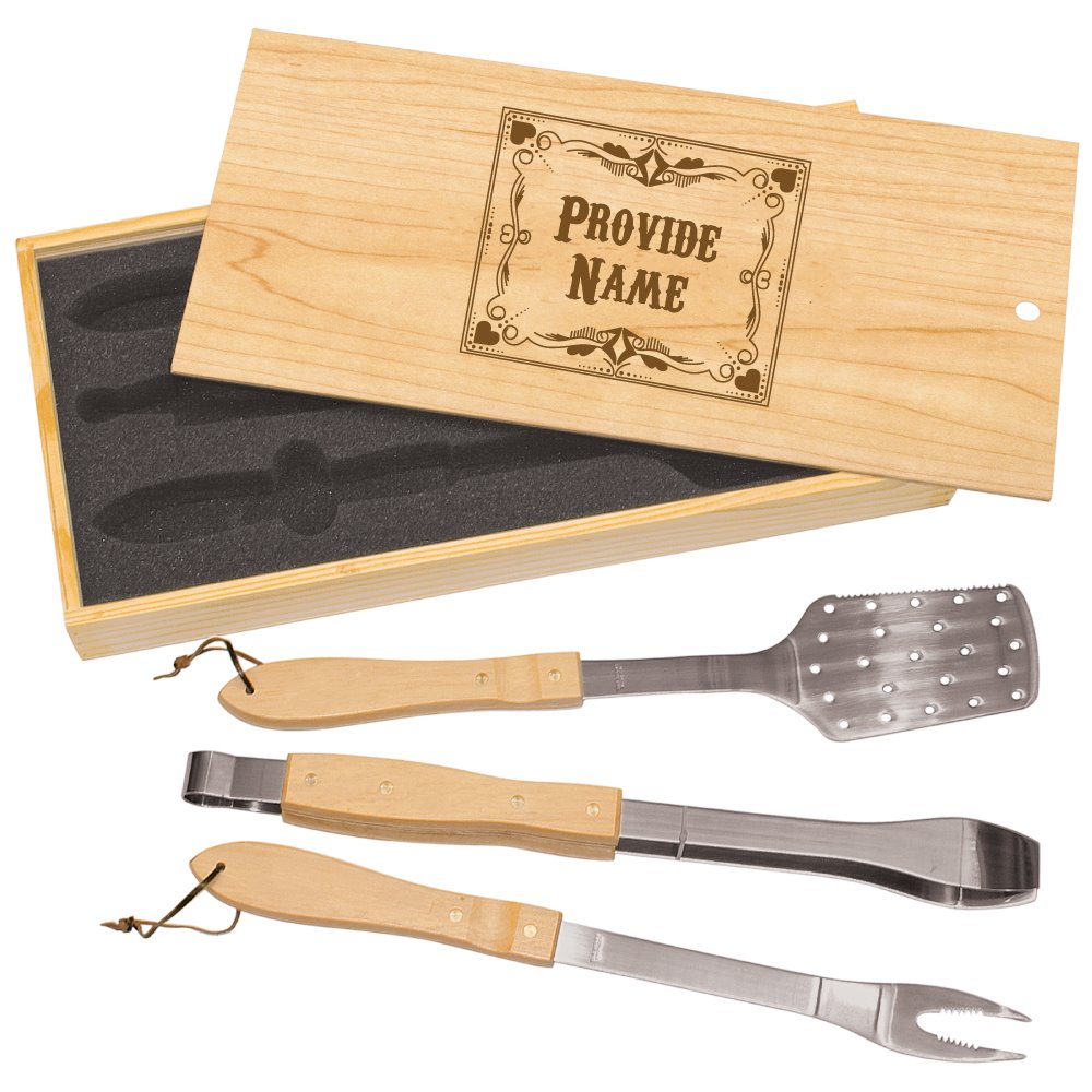 PrintxGift Personalize 3 Piece Barbecue Set printxgift BBQ Cover Only 