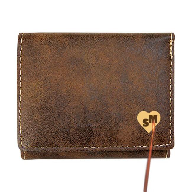 Personalized Trifold Wallets — The Heart azgift.us 