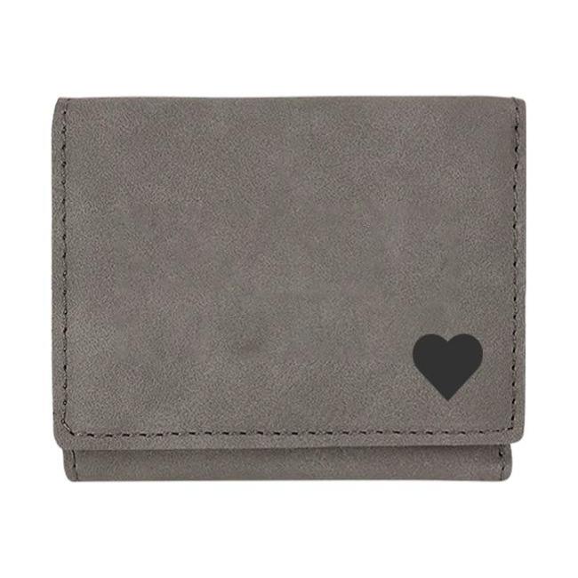 Personalized Trifold Wallets — The Heart azgift.us Cover Only Gray 