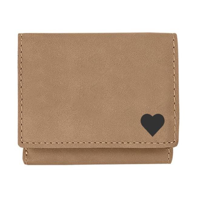 Personalized Trifold Wallets — The Heart azgift.us Cover Only Tan 